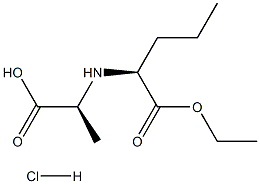 N-[(S)-1-CARBETHOXYBUTYL]-S-ALANINE HYDROCHLORIDE Structural