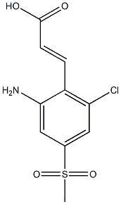 (E)-3-(2-amino-6-chloro-4-(methylsulfonyl)phenyl)acrylic acid