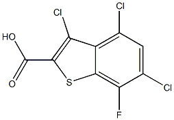 3,4,6-trichloro-7-fluorobenzo[b]thiophene-2-carboxylic acid