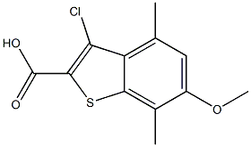 3-chloro-6-methoxy-4,7-dimethylbenzo[b]thiophene-2-carboxylic acid