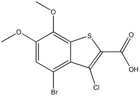 4-bromo-3-chloro-6,7-dimethoxybenzo[b]thiophene-2-carboxylic acid