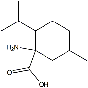 1-amino-2-isopropyl-5-methylcyclohexanecarboxylic acid Structural