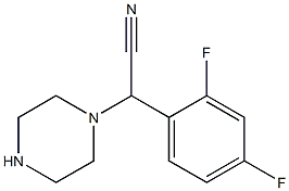 2-(2,4-difluorophenyl)-2-(piperazin-1-yl)acetonitrile Structural