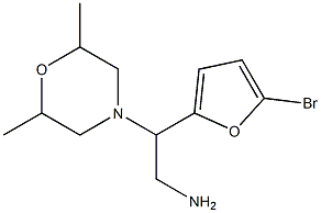 2-(5-bromo-2-furyl)-2-(2,6-dimethylmorpholin-4-yl)ethanamine