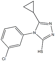 4-(3-chlorophenyl)-5-cyclopropyl-4H-1,2,4-triazole-3-thiol