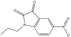 5-nitro-1-propyl-2,3-dihydro-1H-indole-2,3-dione Structural