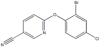 6-(2-bromo-4-chlorophenoxy)nicotinonitrile