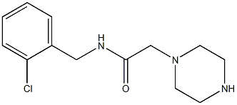 N-[(2-chlorophenyl)methyl]-2-(piperazin-1-yl)acetamide