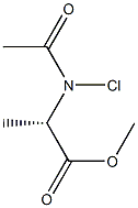 L-N-Acetyl--chloroalanine, Methyl Ester Structural
