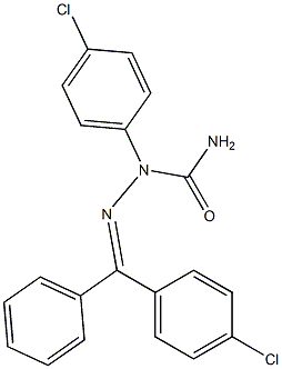 (4-chlorophenyl)(phenyl)methanone N-(4-chlorophenyl)semicarbazone Structural