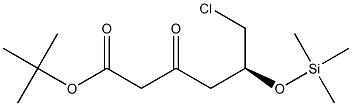 tert-Butyl 6-Chloro-5(S)-[(trimethylsilyl)oxy]-3-oxohexanoate Structural