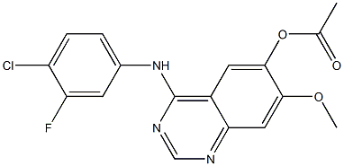 Acetic acid 4-(4-chloro-3-fluoro-phenylamino)-7-methoxy-quinazolin-6-yl ester