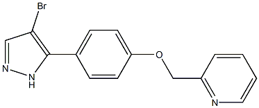 2-((4-(4-Bromo-1H-pyrazol-5-yl)phenoxy)methyl)pyridine