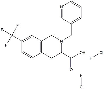 2-pyridin-3-ylmethyl-7-trifluoromethyl-1,2,3,4-tetrahydro-isoquinoline-3-carboxylic acid dihydrochloride