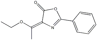 (4E)-4-(1-ETHOXYETHYLIDENE)-2-PHENYL-1,3-OXAZOL-5(4H)-ONE Structural