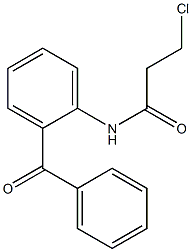 N-(2-BENZOYLPHENYL)-3-CHLOROPROPANAMIDE Structural