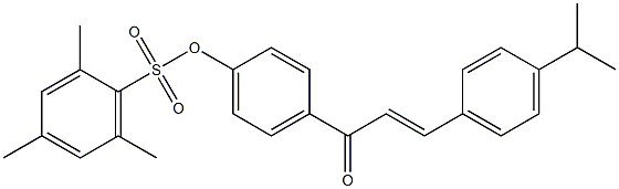 4-[(E)-3-(4-isopropylphenyl)-2-propenoyl]phenyl 2,4,6-trimethylbenzenesulfonate