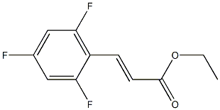 (E)-ethyl 3-(2,4,6-trifluorophenyl)acrylate Structural