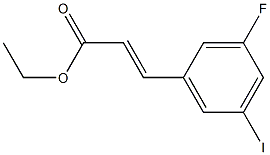 (E)-ethyl 3-(3-fluoro-5-iodophenyl)acrylate