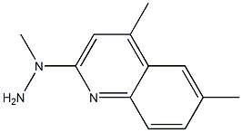 1-methyl-1-(4,6-dimethylquinolin-2-yl)hydrazine