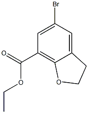 ethyl 5-bromo-2,3-dihydrobenzofuran-7-carboxylate Structural