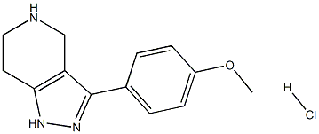 3-(4-methoxyphenyl)-4,5,6,7-tetrahydro-1H-pyrazolo[4,3-c]pyridine hydrochloride