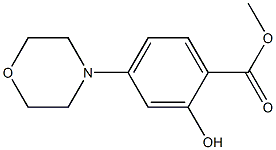 Methyl 2-Hydroxy-4-Morpholinobenzoate Structural