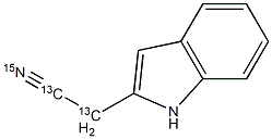 Indole-2-acetonitrile-13C2, 15N Structural