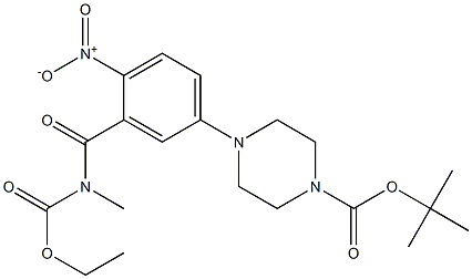 4-[3-(Ethoxycarbonylmethyl-carbamoyl)-4-nitro-phenyl]-piperazine-1-carboxylic acid tert-butyl ester