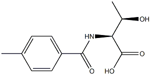 (2S,3R)-3-hydroxy-2-[(4-methylbenzoyl)amino]butanoic acid Structural