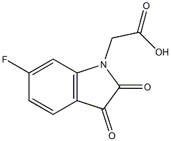 (6-fluoro-2,3-dioxo-2,3-dihydro-1H-indol-1-yl)acetic acid Structural