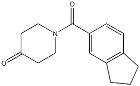 1-(2,3-dihydro-1H-inden-5-ylcarbonyl)piperidin-4-one Structural