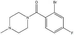 1-(2-bromo-4-fluorobenzoyl)-4-methylpiperazine Structural