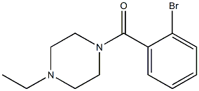 1-(2-bromobenzoyl)-4-ethylpiperazine Structural