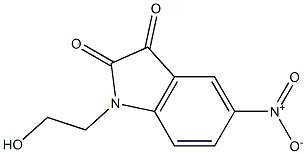 1-(2-hydroxyethyl)-5-nitro-2,3-dihydro-1H-indole-2,3-dione Structural