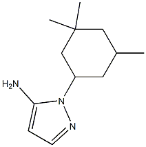 1-(3,3,5-trimethylcyclohexyl)-1H-pyrazol-5-amine Structural