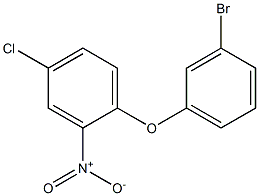 1-(3-bromophenoxy)-4-chloro-2-nitrobenzene Structural