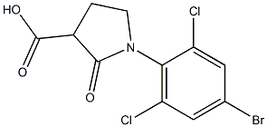 1-(4-bromo-2,6-dichlorophenyl)-2-oxopyrrolidine-3-carboxylic acid Structural