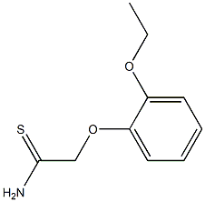 2-(2-ethoxyphenoxy)ethanethioamide Structural