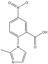 2-(2-methyl-1H-imidazol-1-yl)-5-nitrobenzoic acid Structural