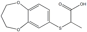 2-(3,4-dihydro-2H-1,5-benzodioxepin-7-ylthio)propanoic acid