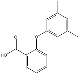 2-(3,5-dimethylphenoxy)benzoic acid Structural