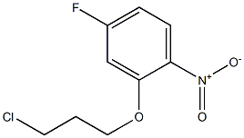 2-(3-chloropropoxy)-4-fluoro-1-nitrobenzene Structural