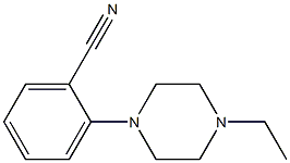 2-(4-ethylpiperazin-1-yl)benzonitrile Structural