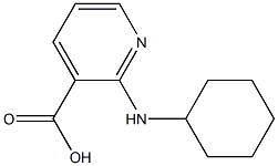 2-(cyclohexylamino)pyridine-3-carboxylic acid Structural