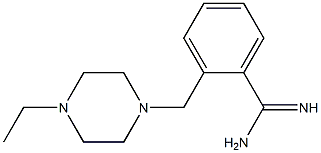 2-[(4-ethylpiperazin-1-yl)methyl]benzenecarboximidamide Structural