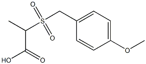 2-[(4-methoxybenzyl)sulfonyl]propanoic acid