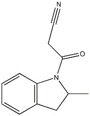 3-(2-methyl-2,3-dihydro-1H-indol-1-yl)-3-oxopropanenitrile Structural