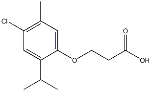 3-(4-chloro-2-isopropyl-5-methylphenoxy)propanoic acid Structural