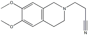 3-(6,7-dimethoxy-3,4-dihydroisoquinolin-2(1H)-yl)propanenitrile Structural